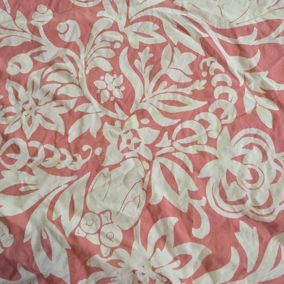 X2 Lands' End Floral Pink and White Duvet Cover FULL - Picture 4 of 12